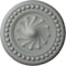 Ekena Millwork Foster Shell Ceiling Medallion (Fits Canopies up to 9 5/8"), 15 3/4"OD x 2"P, Primed White CM15FO - alternate 1